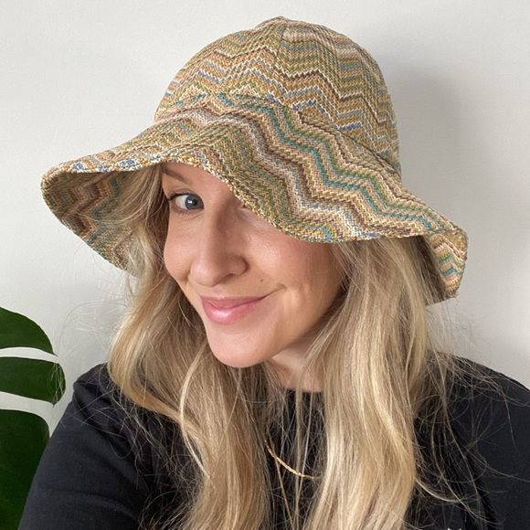 Cole Haan Accessories - Vintage Cole Haan Straw Bucket Hat